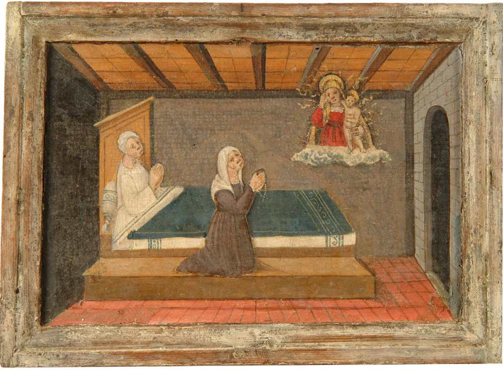 Lonigo, Dying woman attended by a priest and a female relative preview image